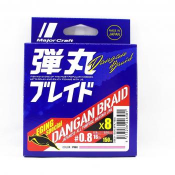 Dangan Braid 150m 0,8mm Rosa von Major Craft