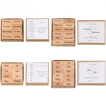 Crafty 8-Pattern Rubber Stamp Collection