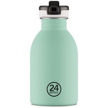 Petite Gourde Enfant Inox Paille Bleu