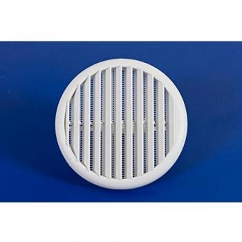 Griglia di aerazione ventilazione in PVC tonda con molle diam 55/85 mm