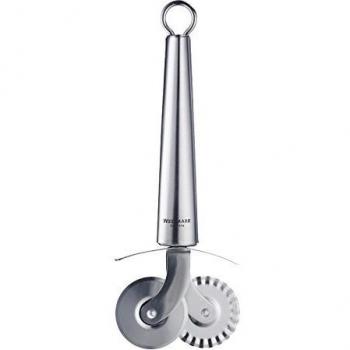 Westmark Pizzaschneider Teigrad 18322270 – 2 Schneidräder, Ø 3,8 cm, 18,7 cm, Edelstahl (Glory Silber)