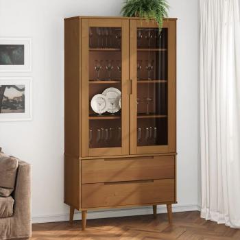Estante Vitrine Pinho 90x35x175 cm – Design MOLDE