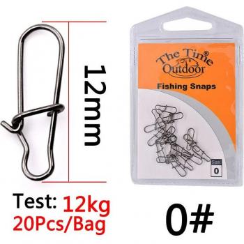 20pcs Stainless Steel Barrel Swivels