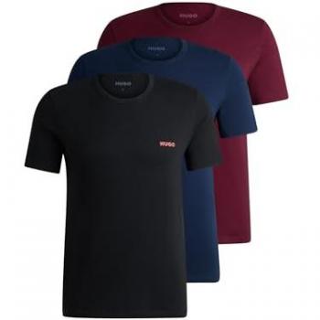 HUGO 3er-Set Contrast Logo T-Shirts Herren