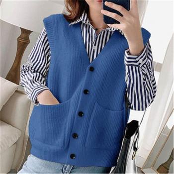 Basic V-hals Vest Dames