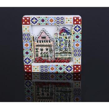 Aimant souvenir de voyage Barcelone