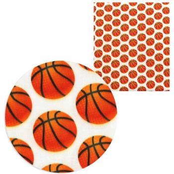 Tissu imprimé pour robe et marionnette 50*140cm basket-ball