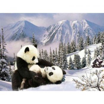 Punto Croce Panda Gigante 20X30CM