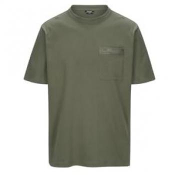 K‑Way Green T‑Shirt for Men, Medium, Ghost Pocket Feature