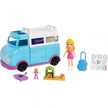Polly Pocket Le Van Aventure (FTP74) – 2 figurines + équipements de plein air
