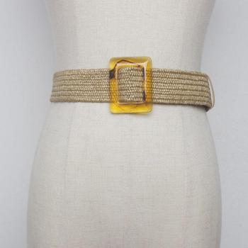 Belt de Cuerda Cálida y Cuentas a Mano