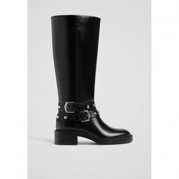 Bottes à plateforme à boucles noires 35 femmes Stradivarius