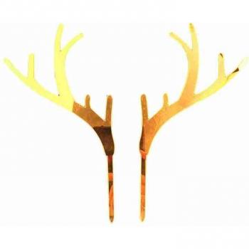 Acrylic Elk Antlers Party Cake Decor