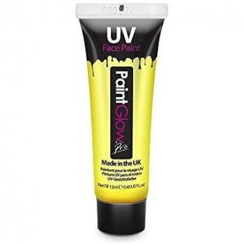 PaintGlow Gelb – 12 ml UV-Gesichtsfarbe für Blacklight Partys