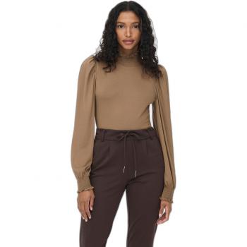 Camicia smock Only Onlelva marrone