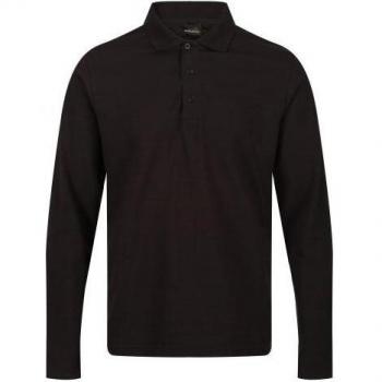 Regatta Poloshirt Pro – Herren, Langarm, Grau, 3XL