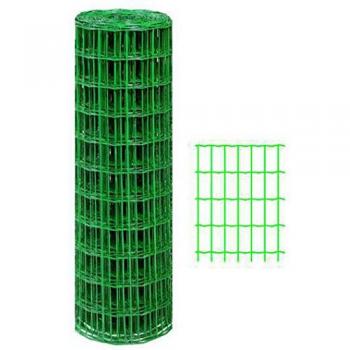 Rete Elettrosaldata Zincata e Plasticata 10 m H.100 cm