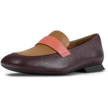 Camper Twins Formal Leather Loafers – Burgundy/Orange/Brown – 35 EU