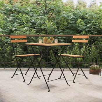 VidaXL 3 Piece Teak Bistro Set