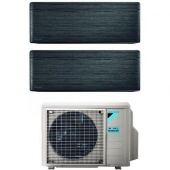 Climatizzatore Daikin Bluevolution Dual Split Inverter Serie Stylish Real Blackwood 12+18 Con 4mxm80n