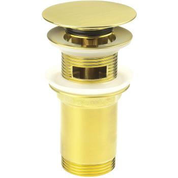 Guldsorterad click‑clack bottenventil – universell design