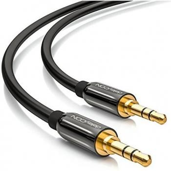 DeleyCON 10m Klinkenkabel 3,5mm Stereo Audio Kabel für HiFi-Receiver