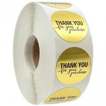 Natural Kraft Sealing Stickers 500pcs