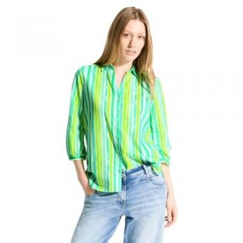 Chemisier rayé couleur verte – XL