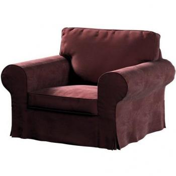Dekoria Bezug für Ektorp Sessel, Velvet-Kollektion, bordeaux
