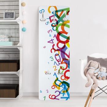 Kinder Kunstwand‑Hakenpanel mit Zahlen