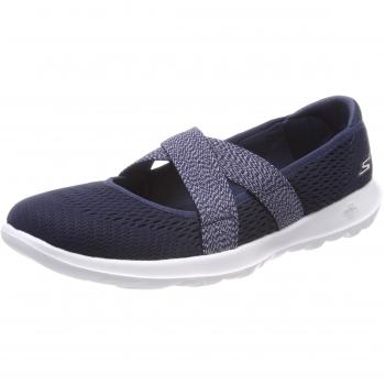 Skechers Damen Go Walk Lite-Cutesy Mary Jane Schuhe, Navy, 41 EU