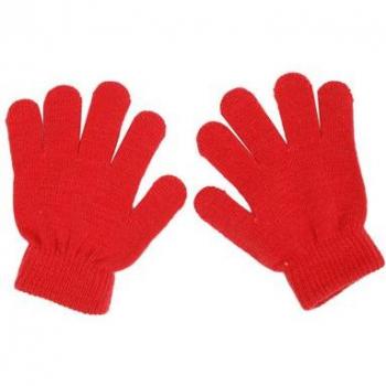 Guantes de punto para bebé, niño y niña, mitones con diseño sólido