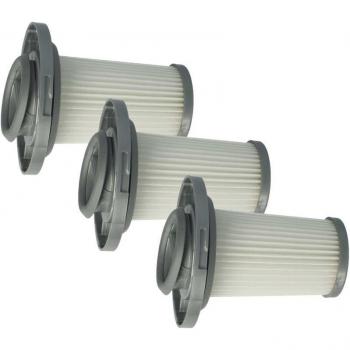 Filtro Lavabile Vhbw 3x – Ricambio per Tefal X-Force Flex 8.60 Allergy (Bianco/Grigio)
