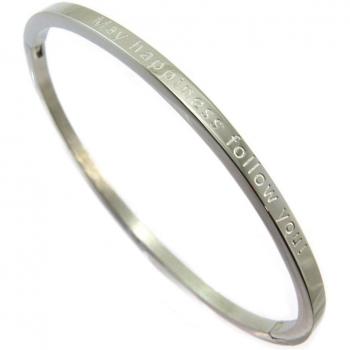 Bracelet Messages d'espoir en acier