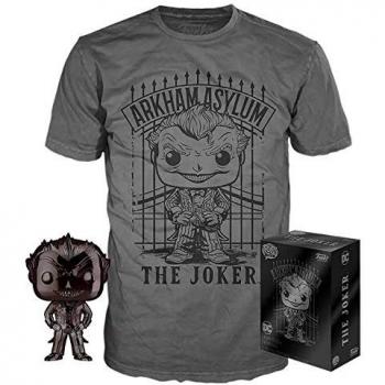 T-shirt The Joker à Manches Courtes et Figurine Pop DC Comics
