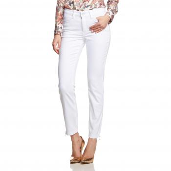 MAC Jeans Damen Dream Summer Straight Jeans, Weiß