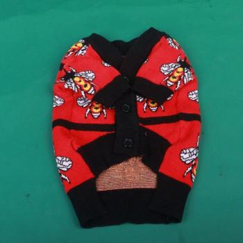 Dachshund Spring Bee Knit Cardigan