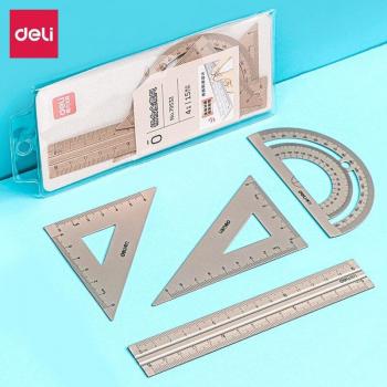 Youpin Deli 4-in-1 Metal Ruler Tool