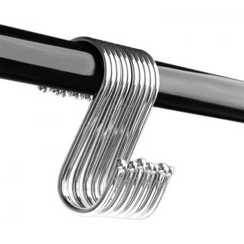 10-Piece Stainless Steel Hook Organizer for Home