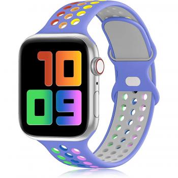 Ceinture d’activité Liangnv, silicone doux, Apple Watch