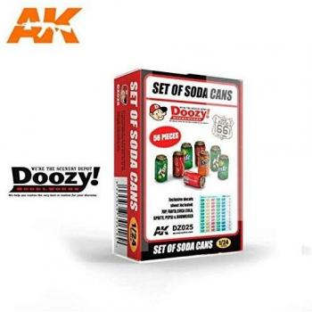 AK Interactive Set de canettes de soda Mignature