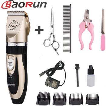 Rechargeable Dog Grooming Clipper with Nail Trimmer