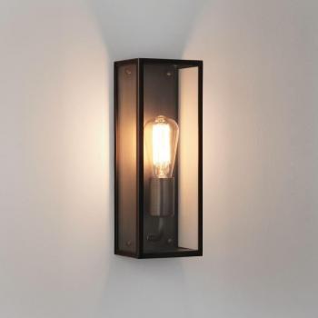 Astro Messina Single Light Outdoor Wall Fitting in Bronze Finish, IP44 rated, E27 bulb socket