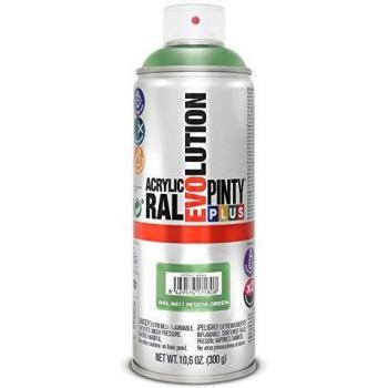 Pinty 609 Peinture en aérosol 400 ml Vert RAL 6011 Brillant