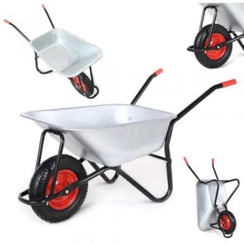Brouette de Jardin MAXCRAFT 100 L Pneus avec Chambre à Air