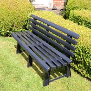 Dark Grey Brindisi 3-Seater Anthracite Bench