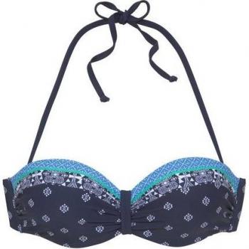 Bügel-Bandeau-Bikini-Top »Jimer« von LASCANA in Nachtblau