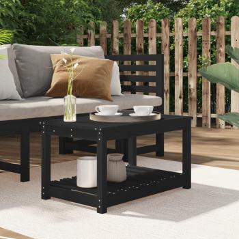 Tavolo da Giardino Nero 82,5×50,5×45 cm Legno Massello Pino Codice MXL 105918
