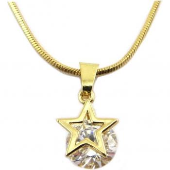 Collana Bianco Dorato A Star Is Born Les Trésors De Lily P7605 10x10mm