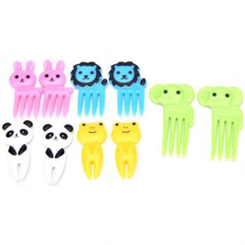 10pcs Fruit and Vegetable Forks for Party Use